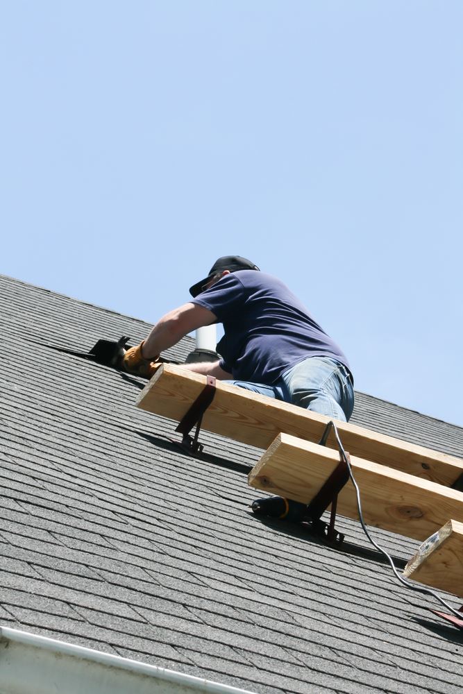 man on roof